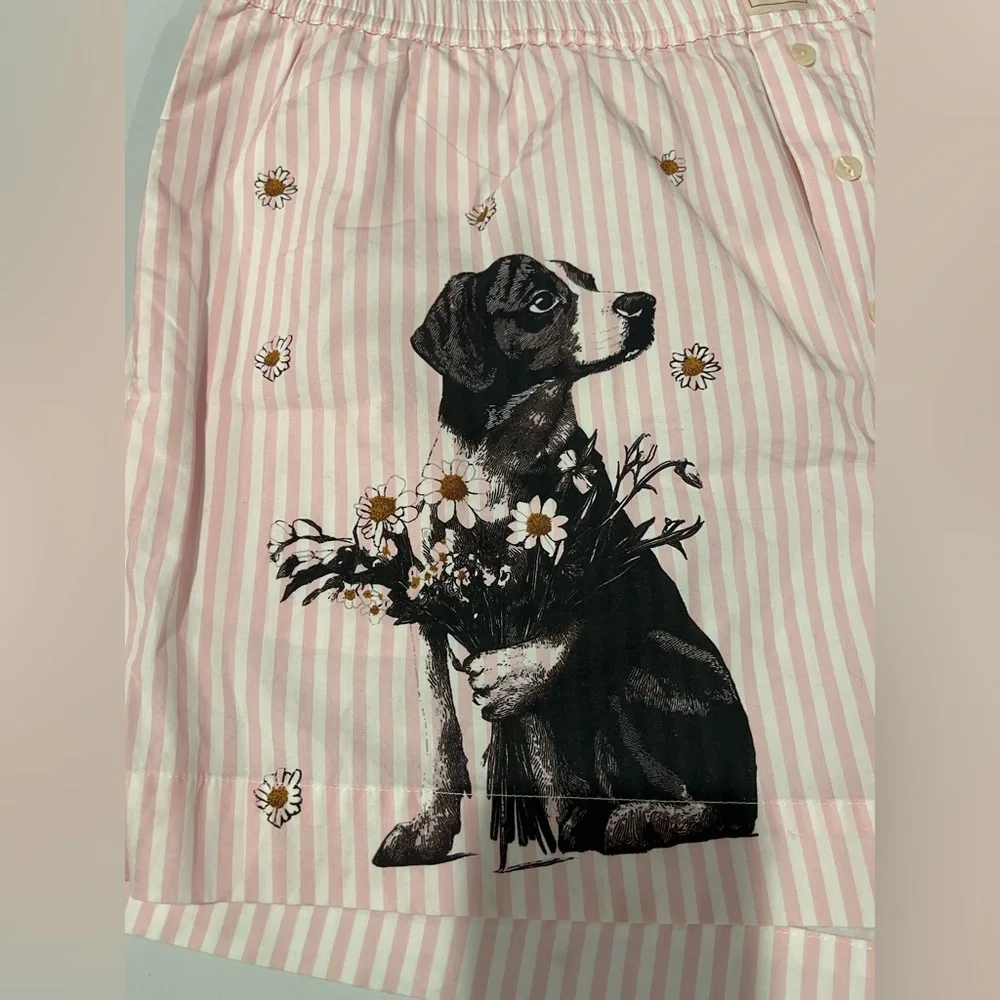 Anthropologie The Wren Boxer Shorts, Dog Edition NWT